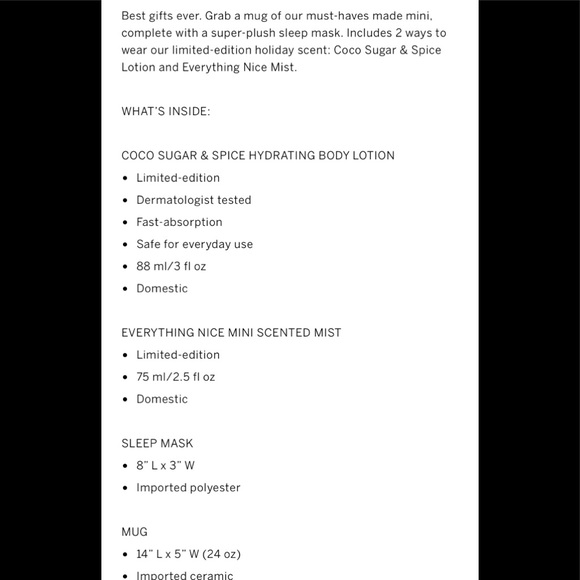 🎉SALE💕VS PINK Coco Sugar & Spice Mug Gift Set - Picture 4 of 6